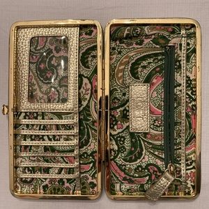 Loft wallet gold inside floral design